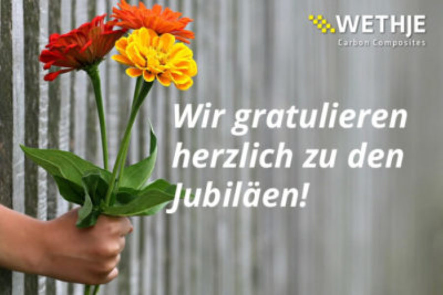 Dienstjubilare im März 2020 – die Wethje GmbH gratuliert!